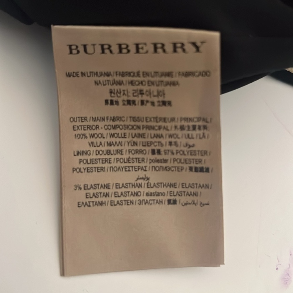 NWT BURBERRY Pencil Skirt Size 8 - BLACK - Picture 14 of 14